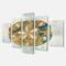 Designart - Coastal Pastel seashells II - Vintage Nautical Canvas Artwork